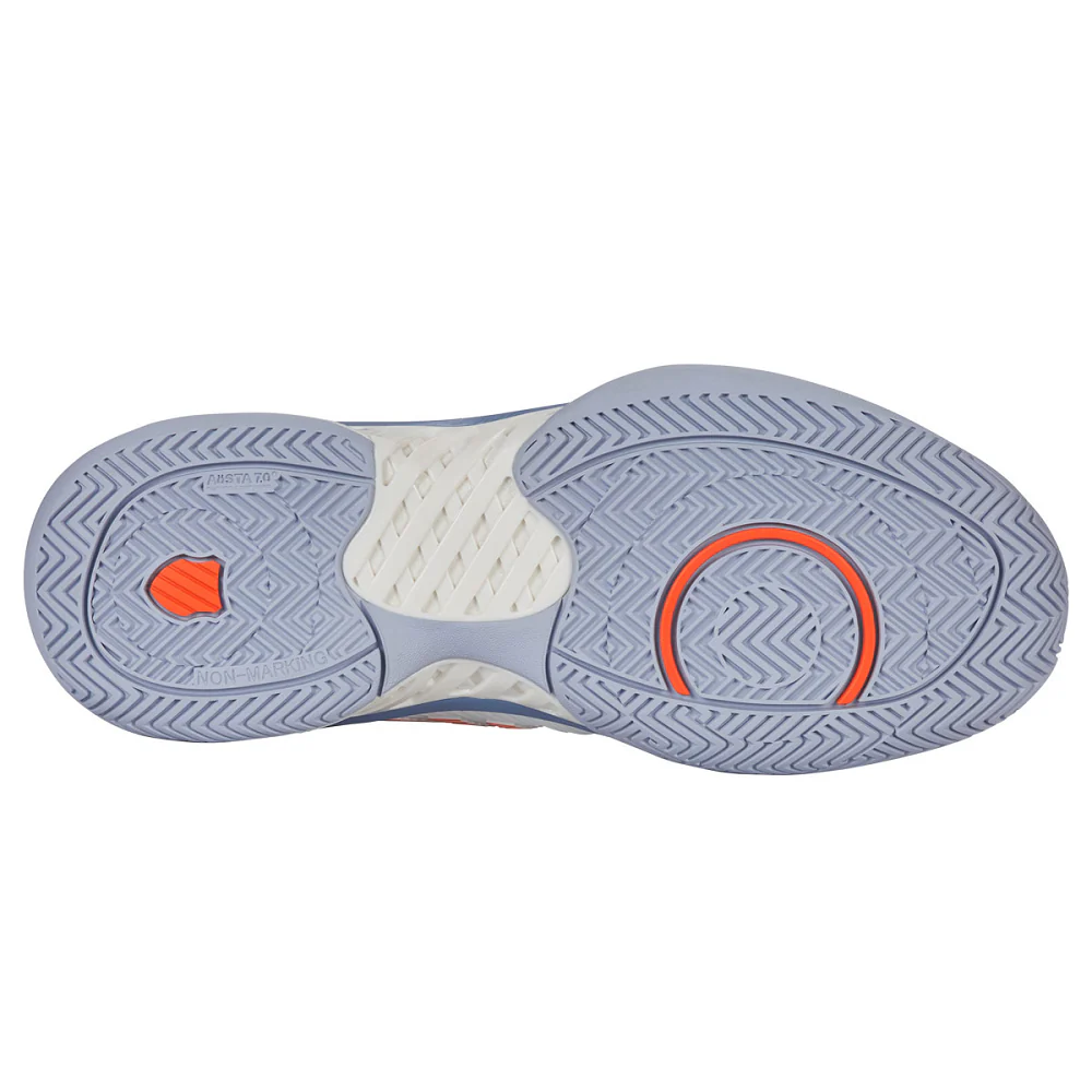 K-Swiss Hypercourt Express 2 Mens Tennis Shoes -Lucent White/Infinity/Scarlet Ibis - 2025 - Image 3