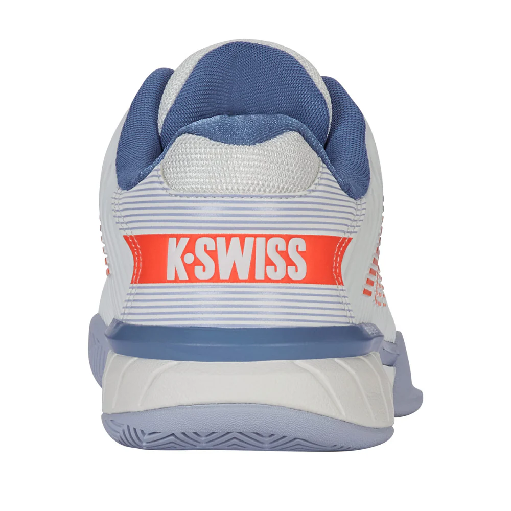 K-Swiss Hypercourt Express 2 Mens Tennis Shoes -Lucent White/Infinity/Scarlet Ibis - 2025 - Image 4