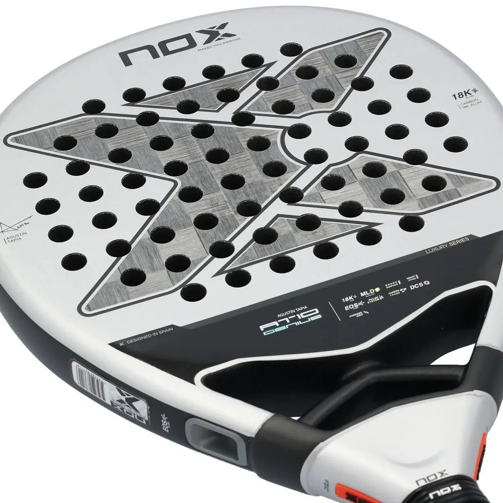 NOX AT10 Genius 18K by Agustin Tapia Padel Racket + Carrycase - 2024 - Image 3