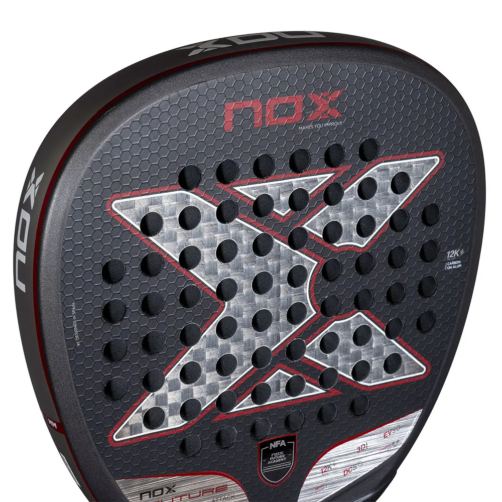 NOX Future Attack 12K Alum Padel Racket + Cover - 2025 - Image 5