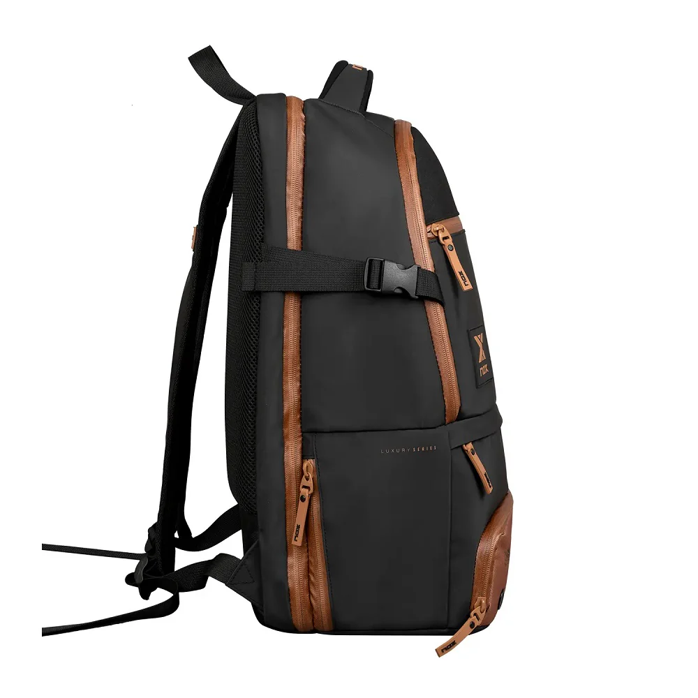 NOX Luxury Open Series Backpack - Black/Brown - Image 3