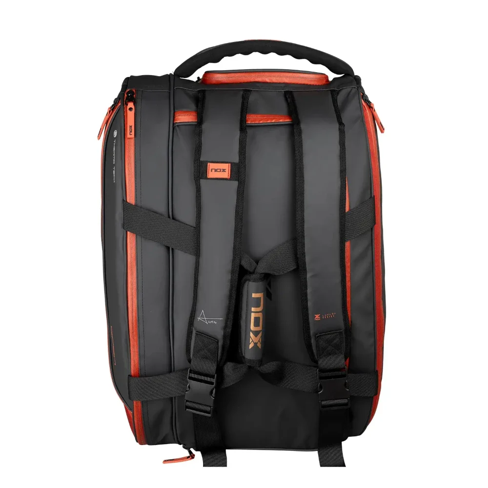 NOX Luxury Open Series Padel Racket Bag - Black/Red - Image 5