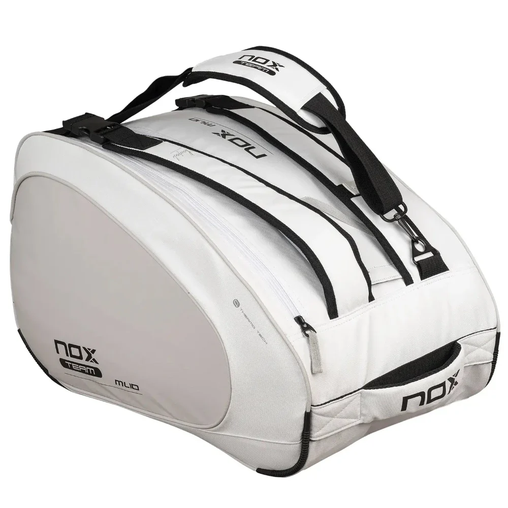 NOX ML10 Team Padel Racket Bag - White/Grey - Image 3