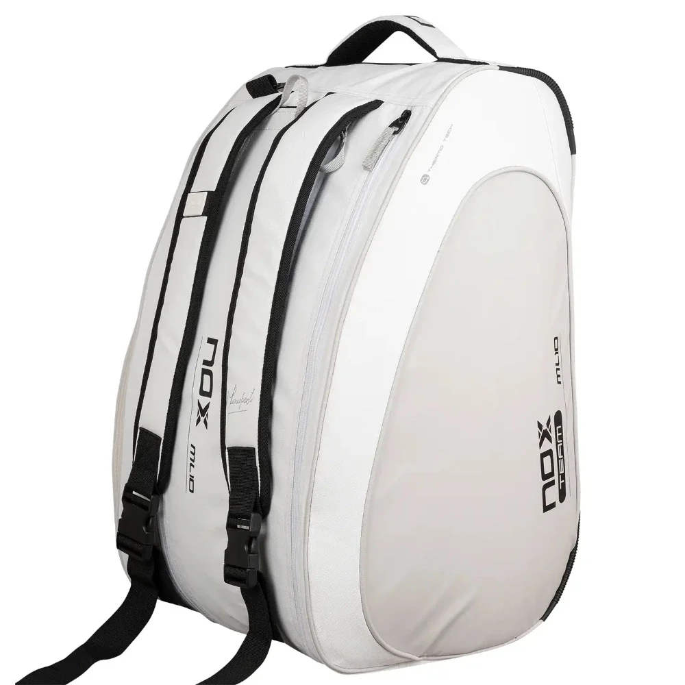NOX ML10 Team Padel Racket Bag - White/Grey - Image 4
