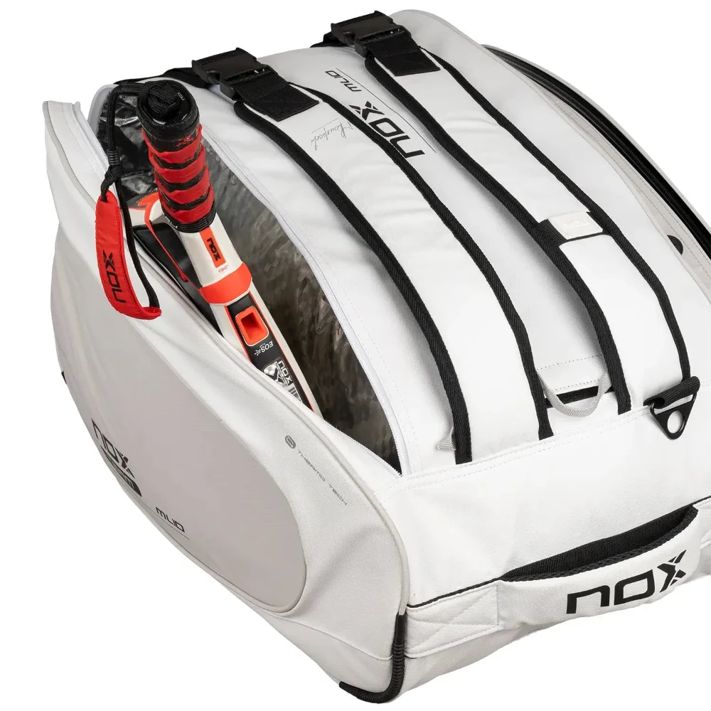 NOX ML10 Team Padel Racket Bag - White/Grey - Image 8