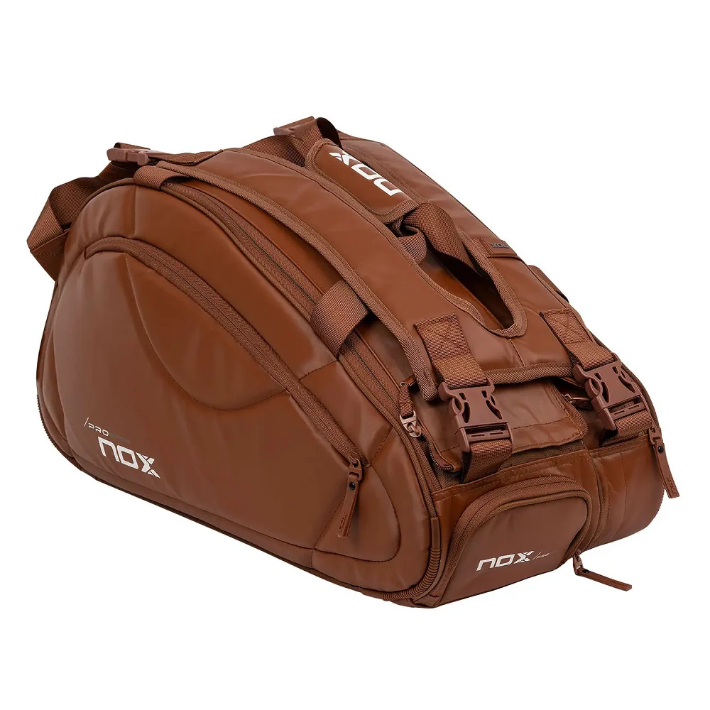 NOX Pro Series Padel Racket Bag - Brown - Image 2