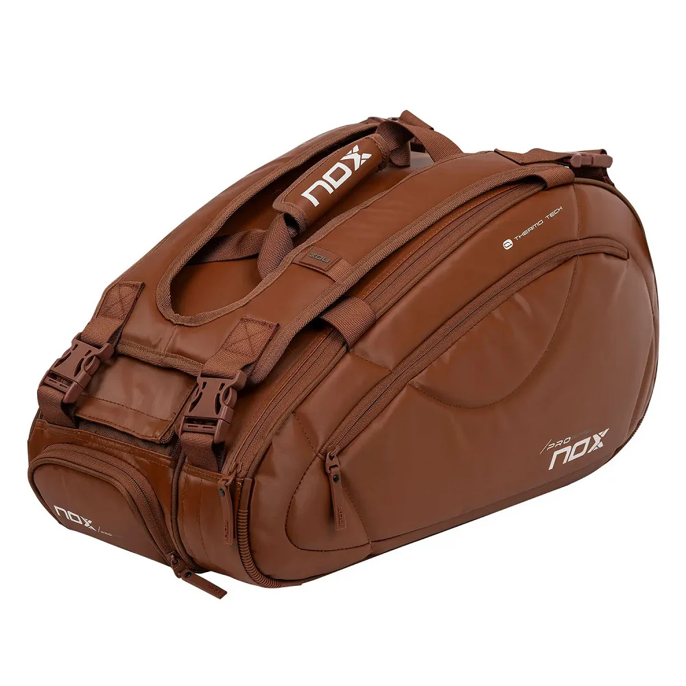 NOX Pro Series Padel Racket Bag - Brown - Image 3