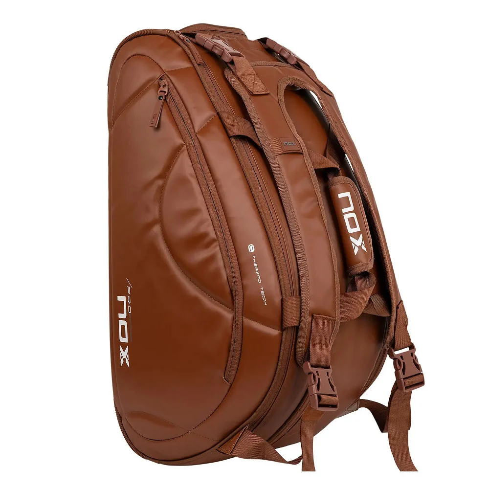 NOX Pro Series Padel Racket Bag - Brown - Image 5