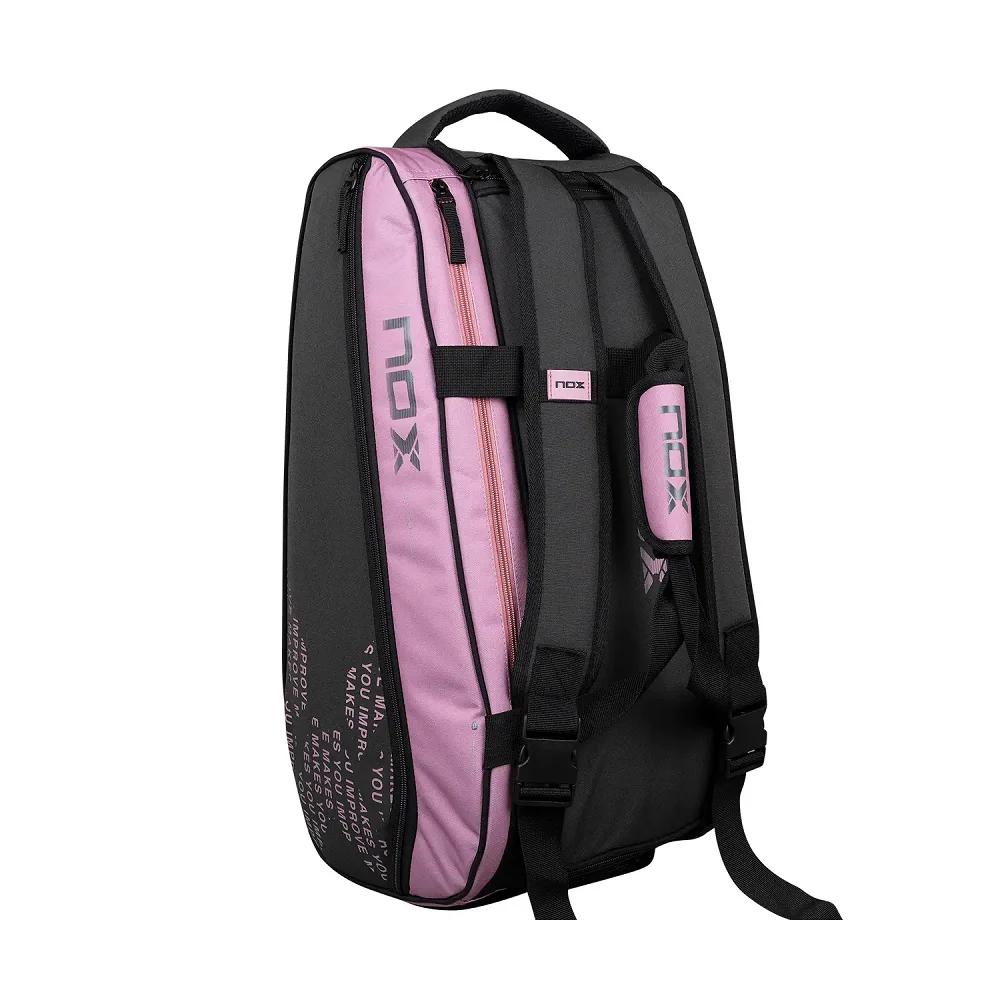 NOX Street Series Padel Racket Bag - Grey/Pink - Image 4