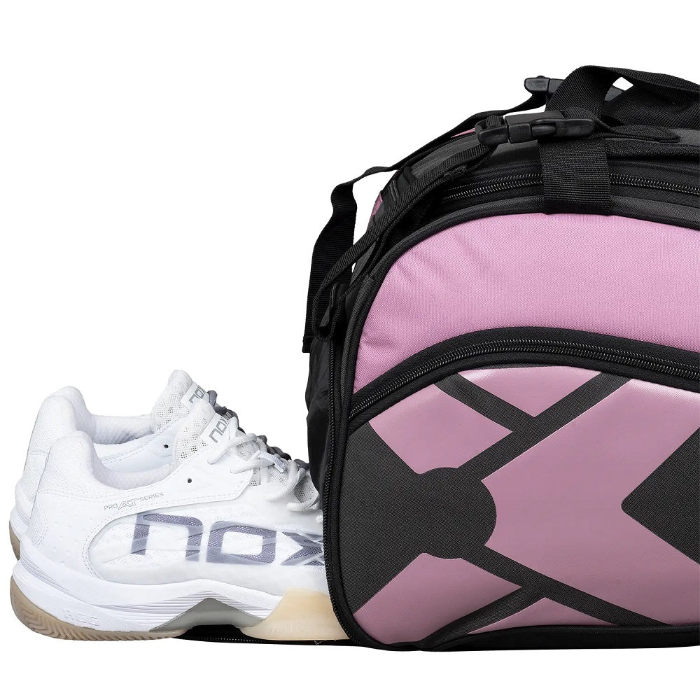 NOX Street Series Padel Racket Bag - Grey/Pink - Image 6