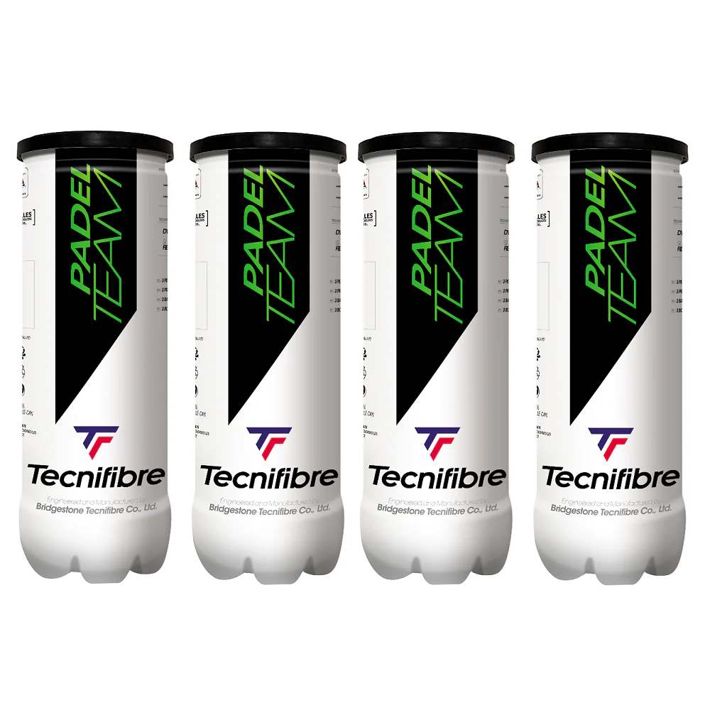 Tecnifibre Team Padel Balls - 1 Dozen / 12 Balls