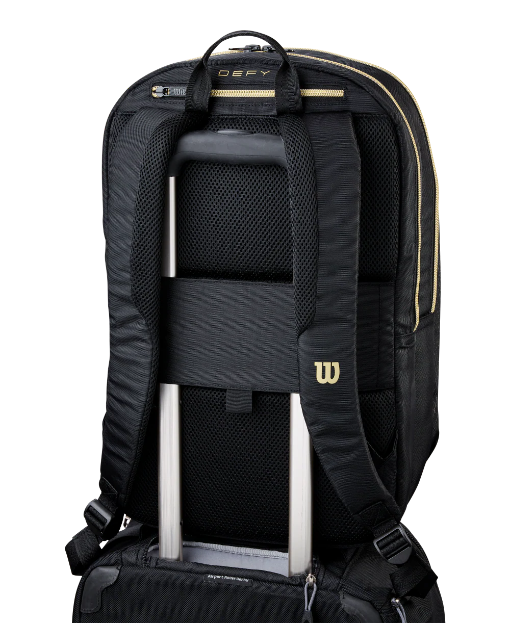 Wilson Defy V1 Padel Backpack - Black/Gold - Image 8