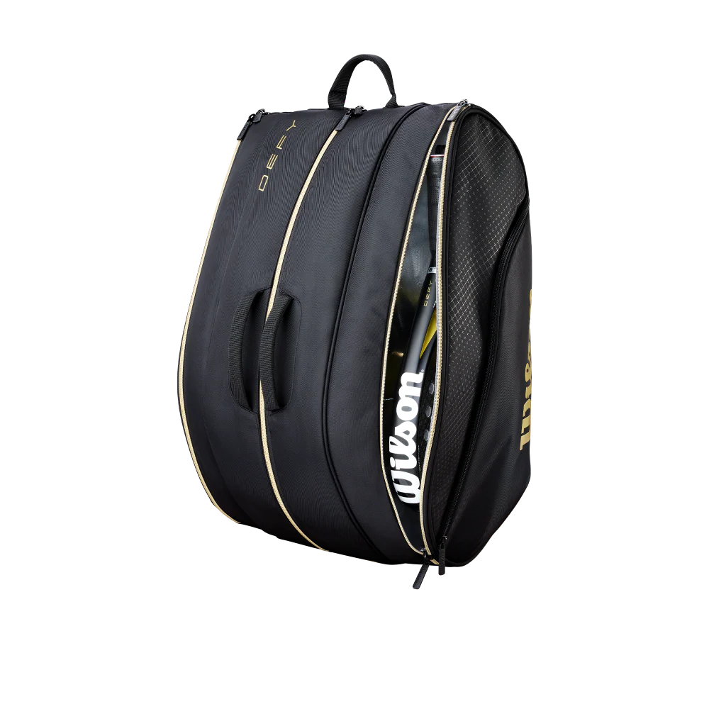 Wilson Defy V1 Padel Bag - Black/Gold - Image 3