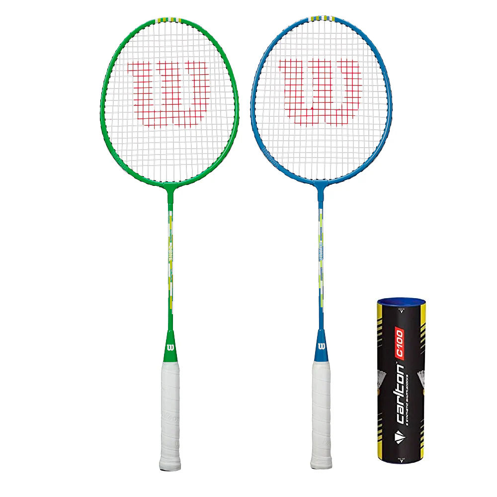 Wilson Beginners 2 Player Badminton Set Including 6 Shuttles