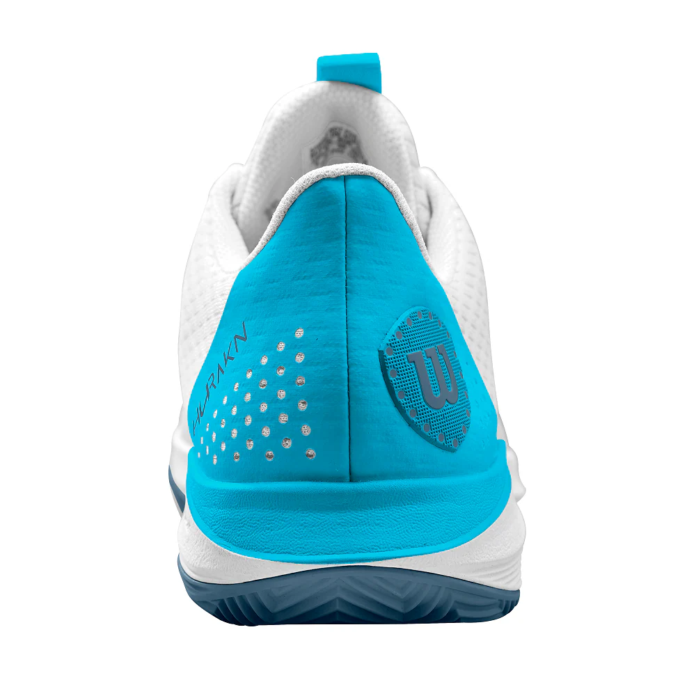 Wilson Hurakn Men's Padel Tennis Sports Shoe Trainer - White/Blue - Image 3