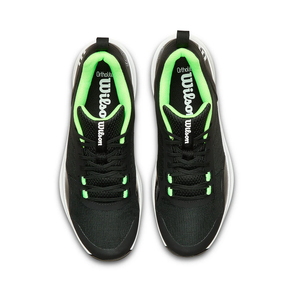 Wilson Hurakn Pro V2 Men's Padel Shoes - Black/White/Green Gecko - Image 5