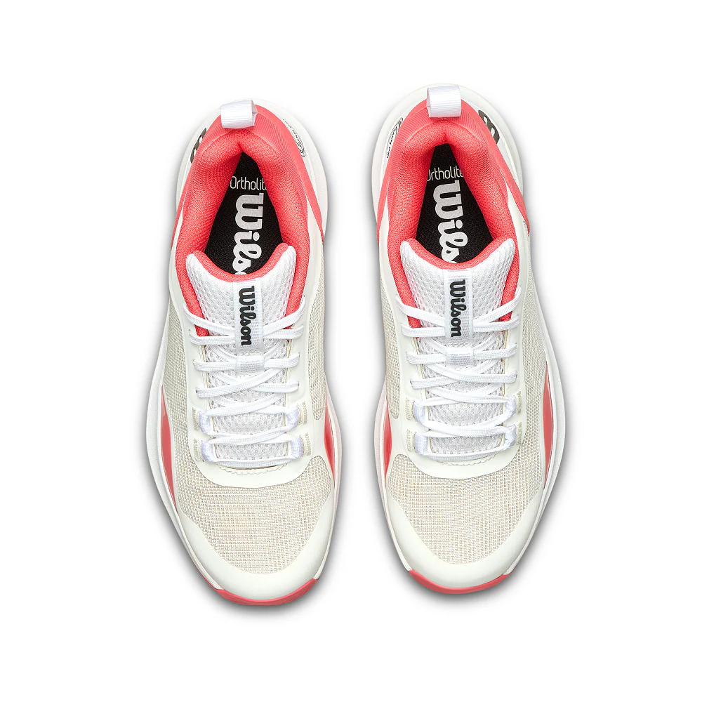 Wilson Hurakn Pro V2 Womens Padel Shoe - White/Dubarry - Image 3