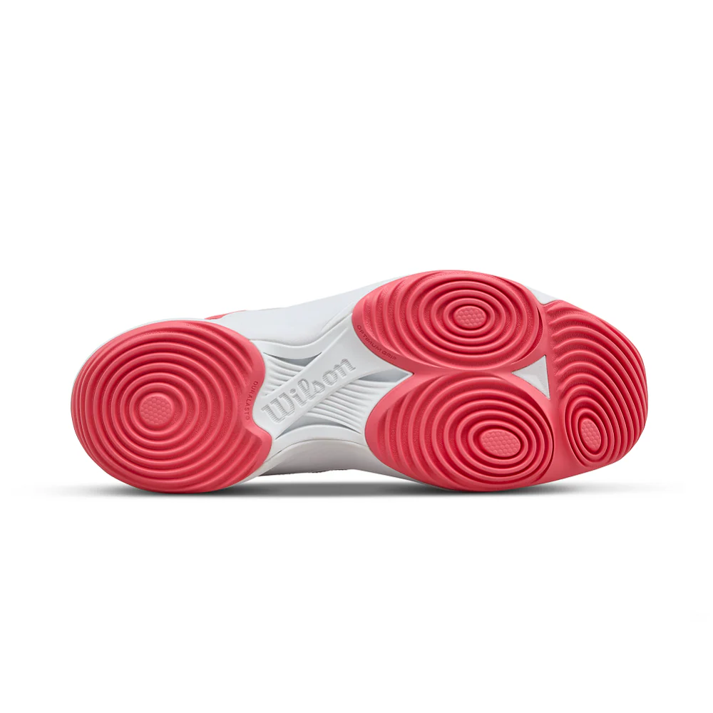 Wilson Hurakn Pro V2 Womens Padel Shoe - White/Dubarry - Image 5