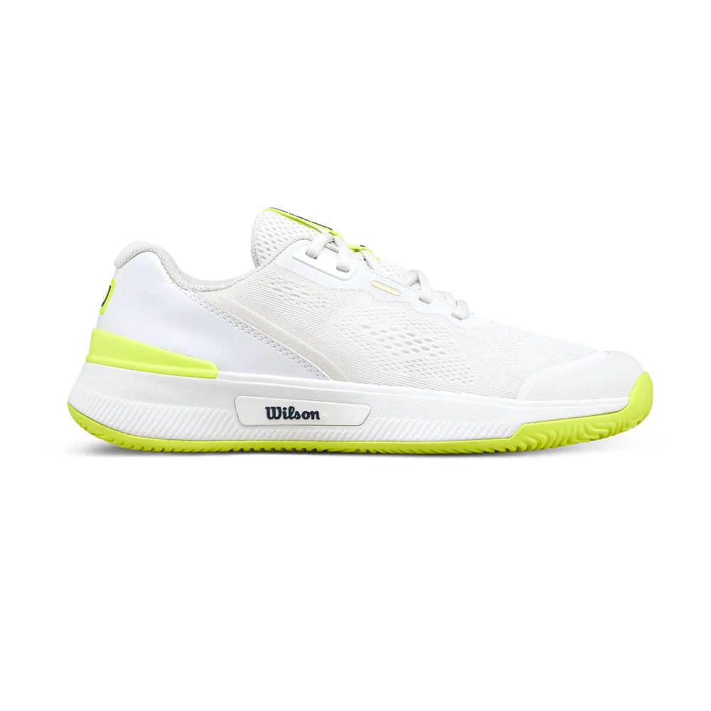 Wilson Intrigue Pro Womens Tennis Shoe - White/Safety Yellow