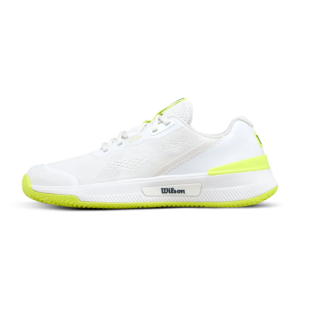 Wilson Intrigue Pro Womens Tennis Shoe - White/Safety Yellow - Image 2