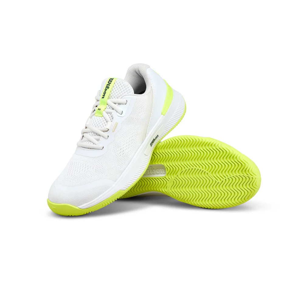 Wilson Intrigue Pro Womens Tennis Shoe - White/Safety Yellow - Image 3