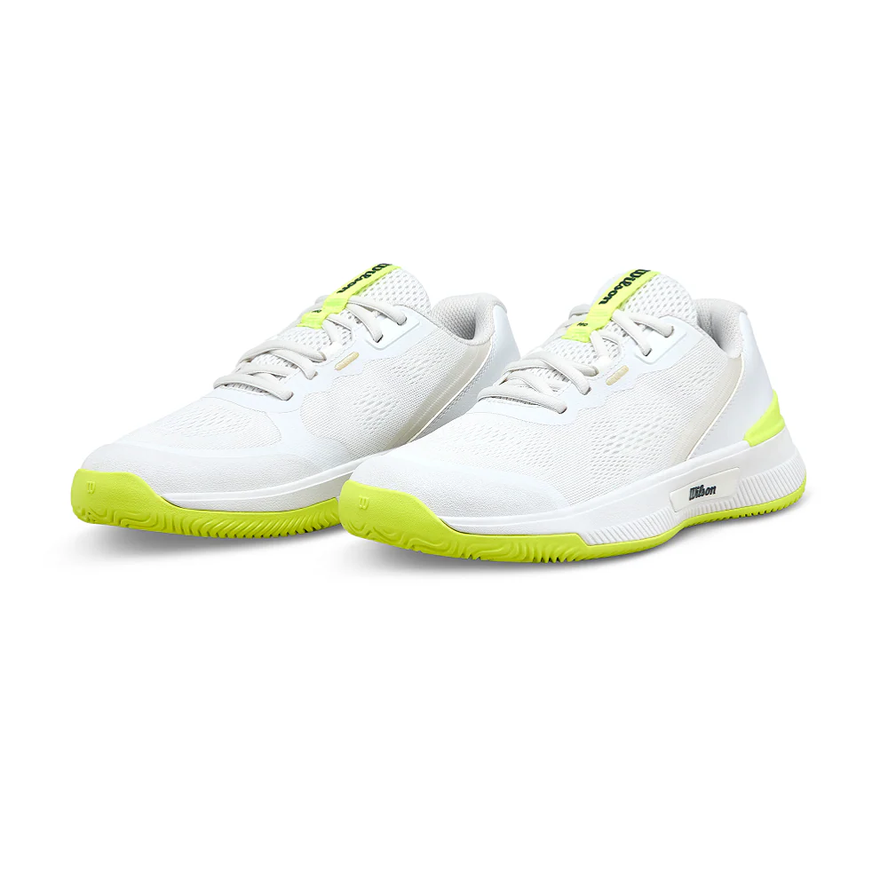 Wilson Intrigue Pro Womens Tennis Shoe - White/Safety Yellow - Image 5
