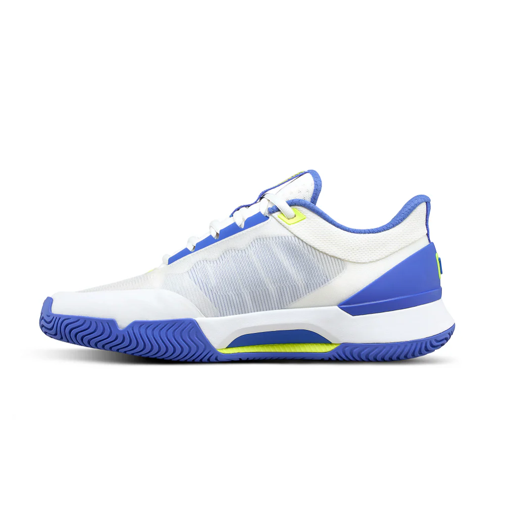 Wilson Intrigue Tour Womens Tennis Shoe - White/Amparo Blue/Safety Yellow - Image 2