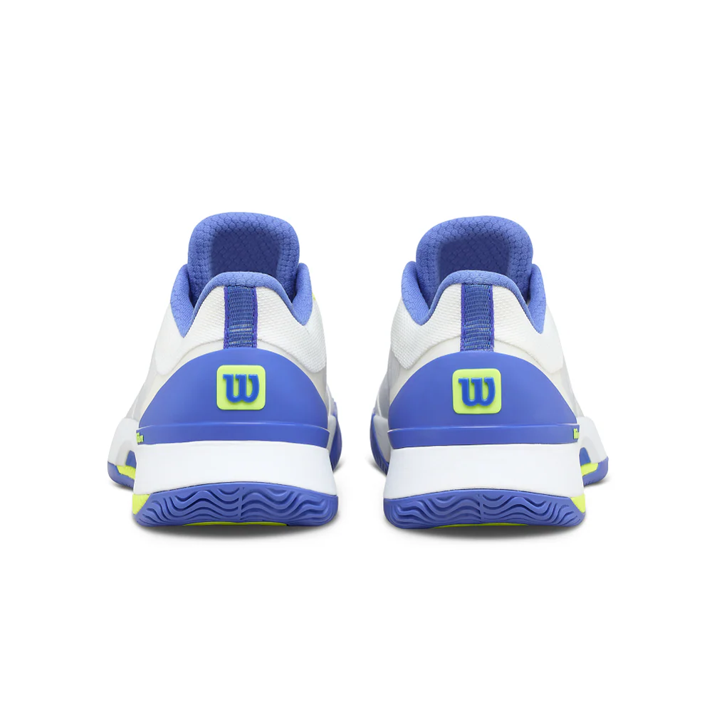 Wilson Intrigue Tour Womens Tennis Shoe - White/Amparo Blue/Safety Yellow - Image 4