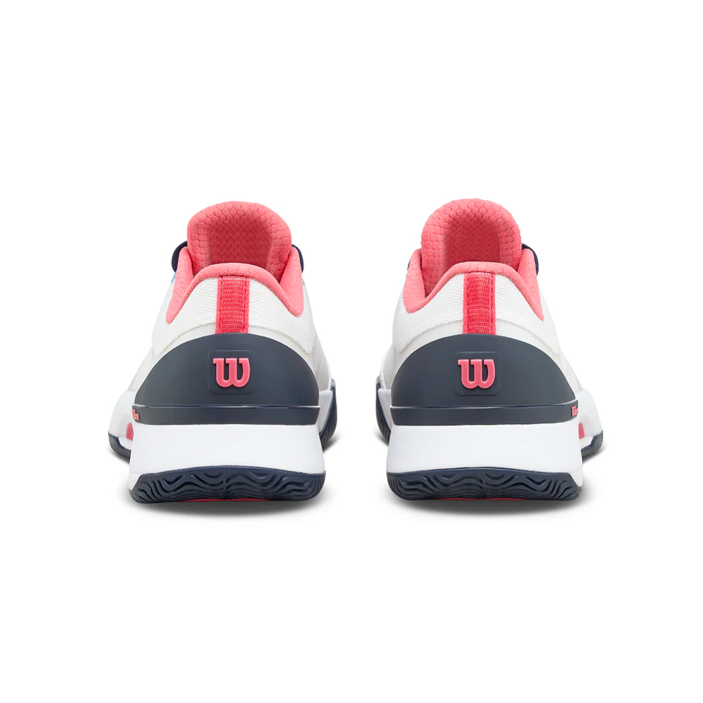 Wilson Intrigue Tour Womens Tennis Shoe - White/Navy/Dubarry - Image 4