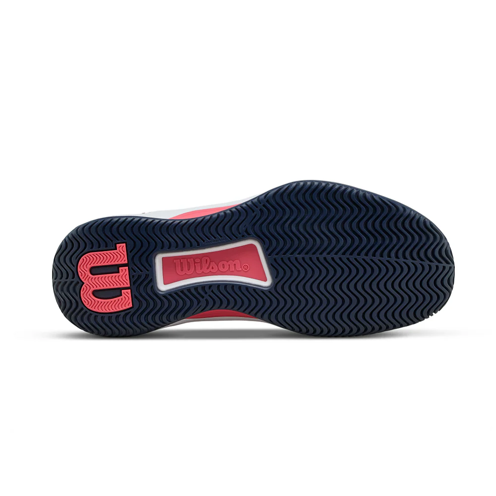 Wilson Intrigue Tour Womens Tennis Shoe - White/Navy/Dubarry - Image 5