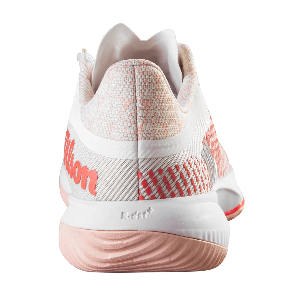 Wilson Kaos Swift 1.5 Womens Tennis Shoe - White/White/Tropical Peach - Image 4