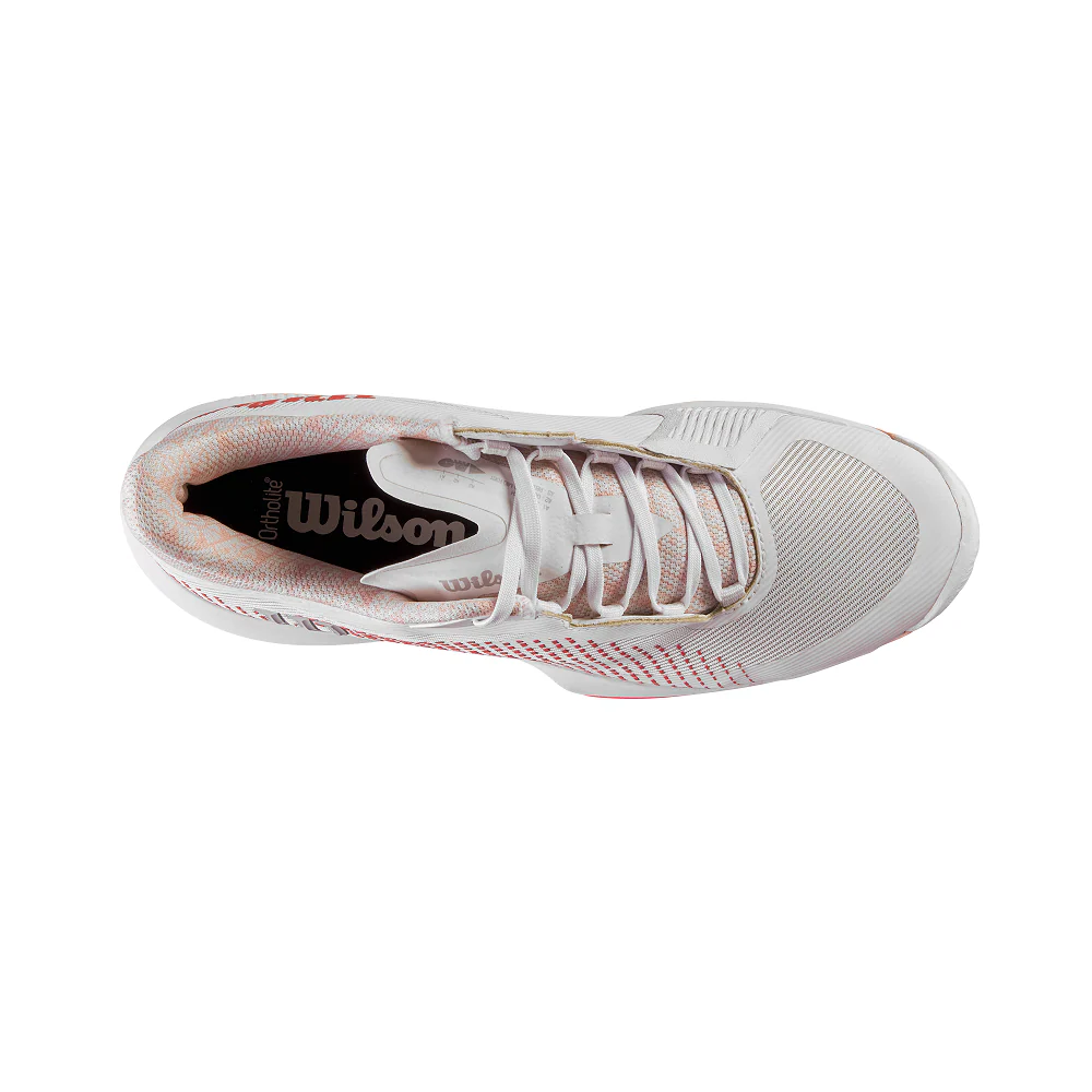 Wilson Kaos Swift 1.5 Womens Tennis Shoe - White/White/Tropical Peach - Image 5
