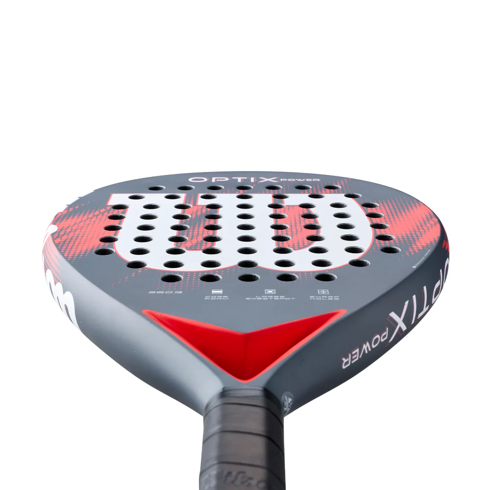 Wilson Optix V2 Power Padel Racket - Red - 2026 - Image 3