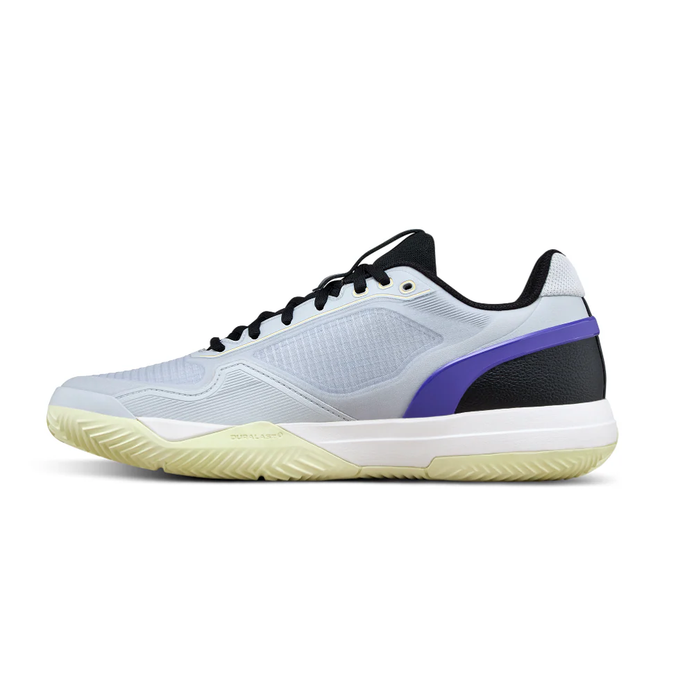 Wilson Rush Pro 5 Clay Men's Tennis Shoe - Gray Dawn/Black/Yellow - 2026 - Image 2