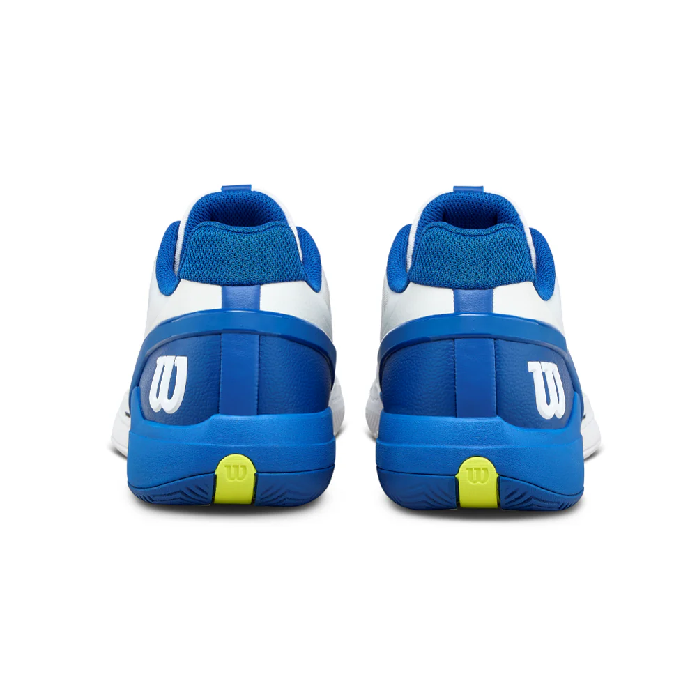Wilson Rush Pro 5 Men's Tennis Shoe - White/Deja Vu Blue/Safety Yellow - 2026 - Image 6