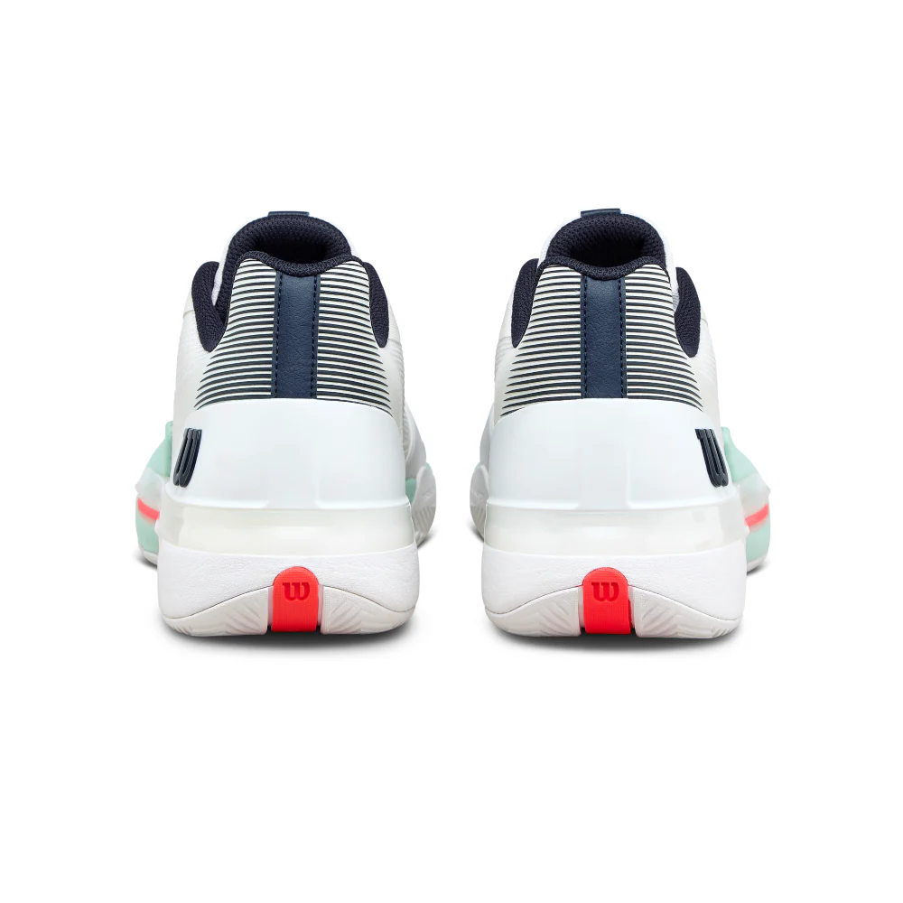 Wilson Rush Tour 5 Men's Tennis Shoe - White/Bay/Fiery Coral - 2026 - Image 6