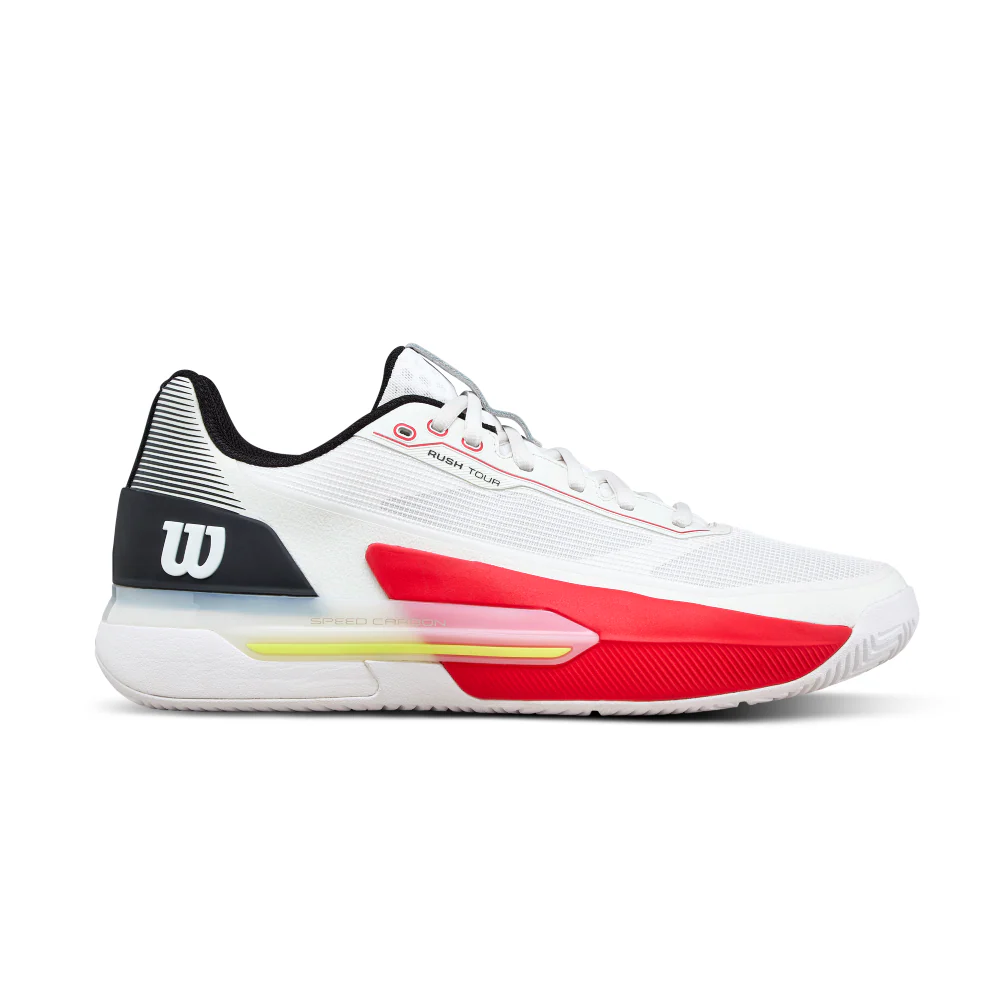 Wilson Rush Tour 5 Men's Tennis Shoe - White/Black/Infrared - 2026