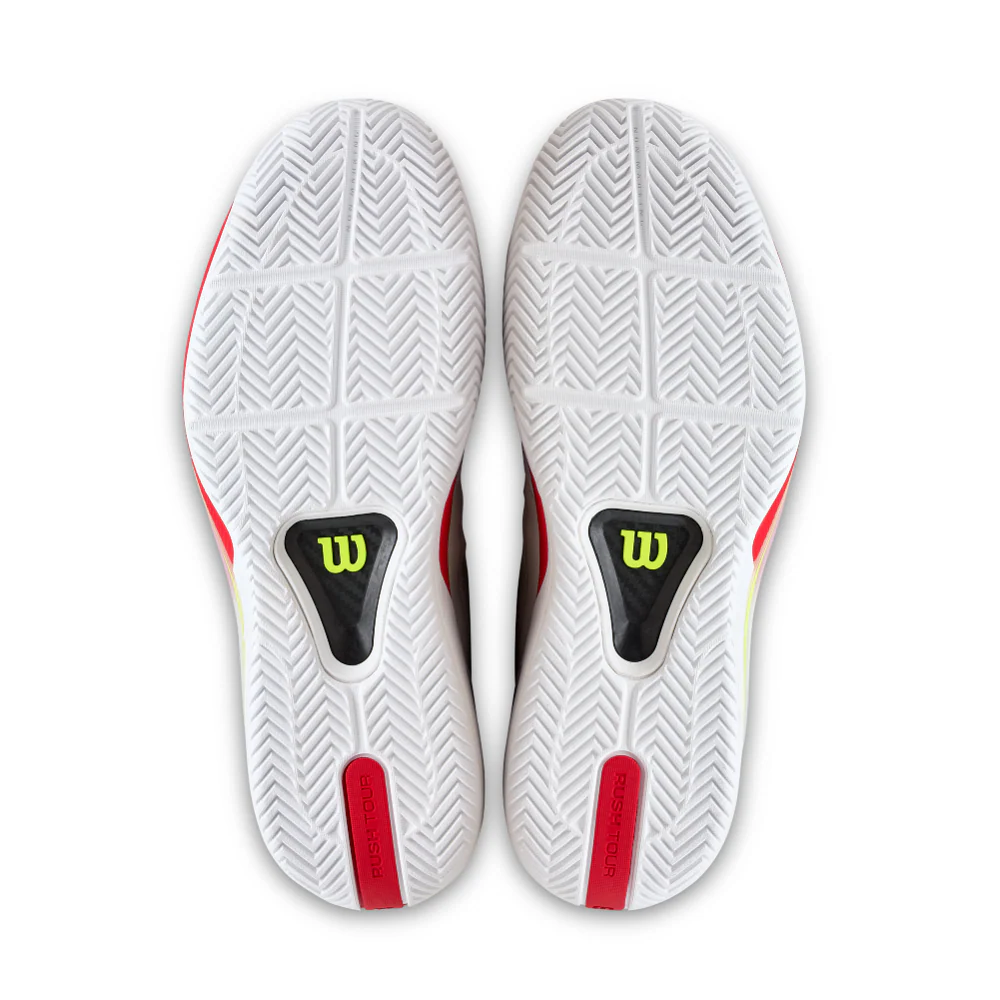 Wilson Rush Tour 5 Men's Tennis Shoe - White/Black/Infrared - 2026 - Image 6