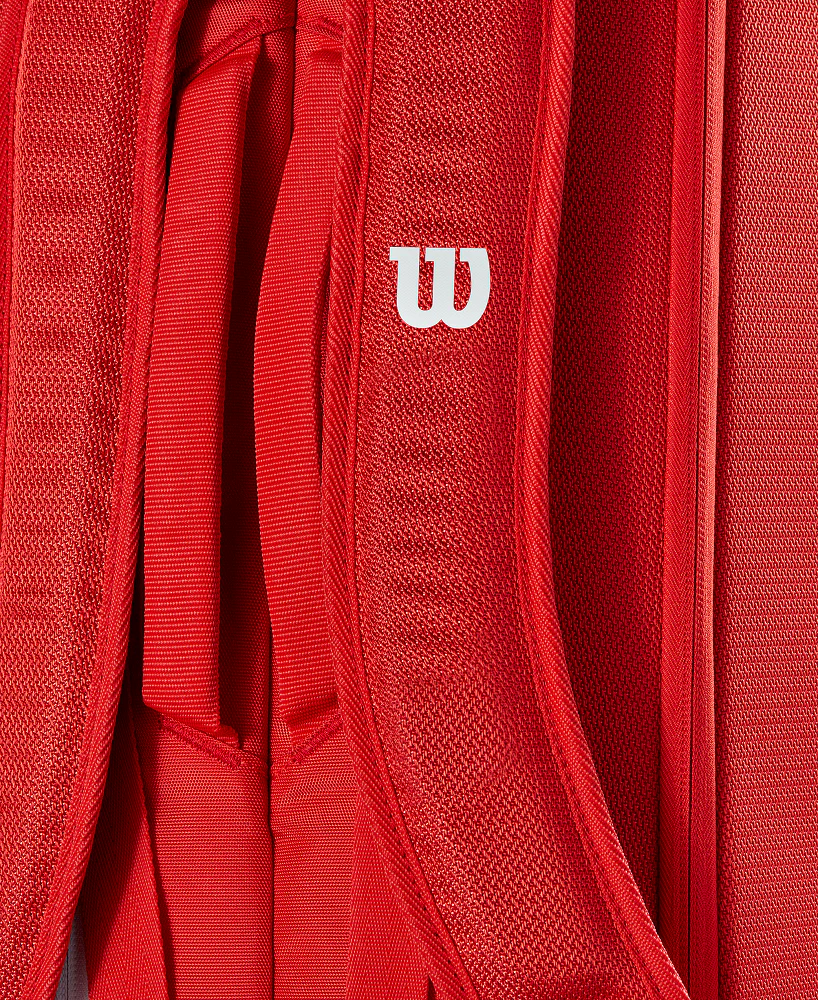 Wilson Super Tour 6 Red Tennis Racket Bag - 2025 - Image 3