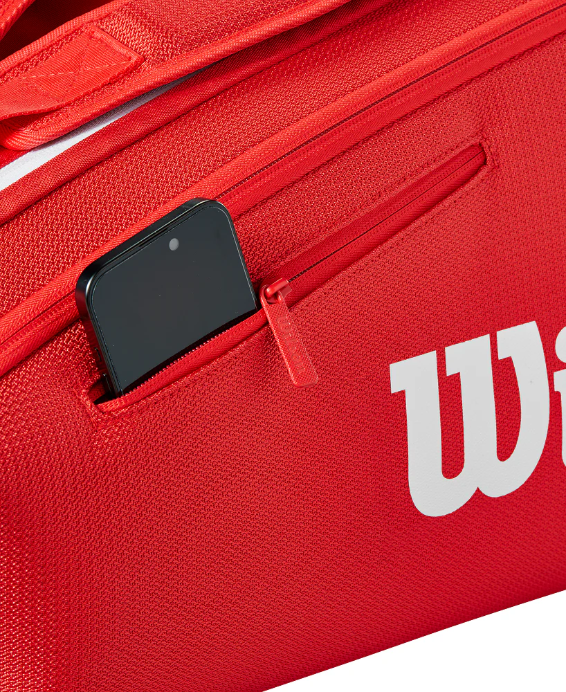 Wilson Super Tour 6 Red Tennis Racket Bag - 2025 - Image 4